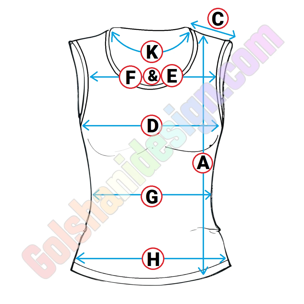 الگو تاپ حلقه ای زنانه (کد ۱۲۹)(سایز ۳۶ تا 50)