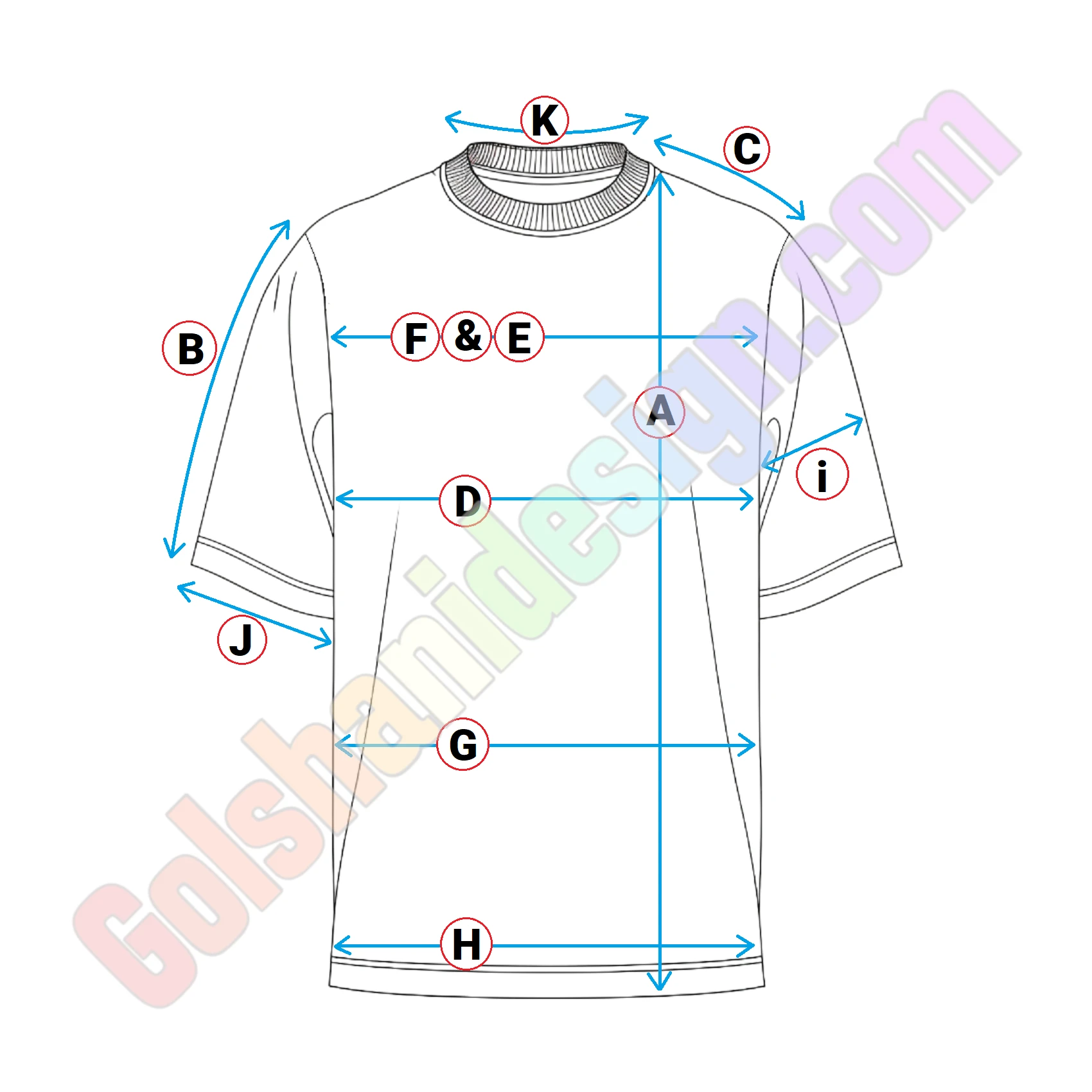 الگو تیشرت مردانه (کد 181) (سایز S تا 5XL)